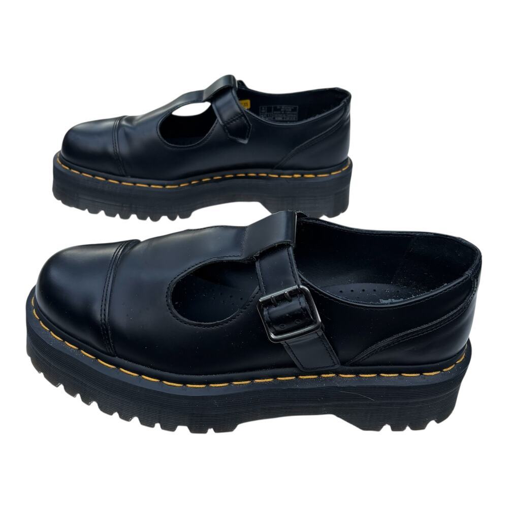 Dr Martens Bethan Smooth Leather Platform Mary Jane Shoe Women Size 11 - Picture 2 of 10